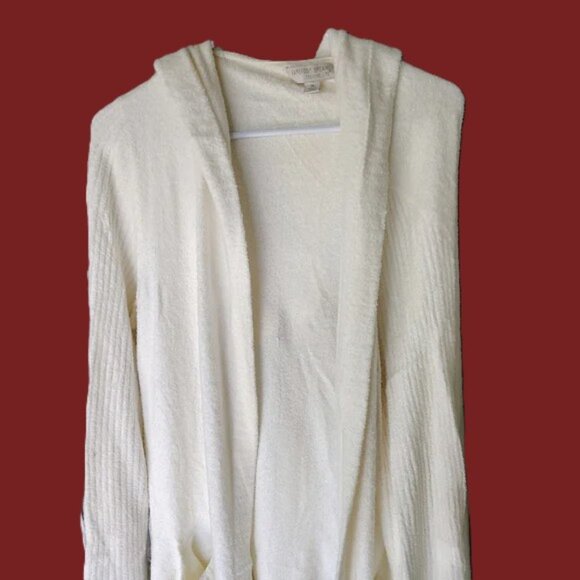Cardigan Sweater white soft easy to wear comfortable stylish warm and trendy - Picture 3 of 4